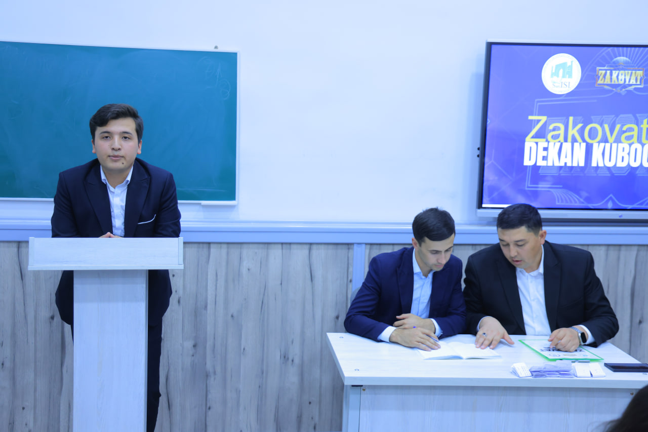 “Zakovat” intellektual o‘yini: Servis fakultetida "Dekan kubogi - 2025"ning 3-turi bo‘lib o‘tdi