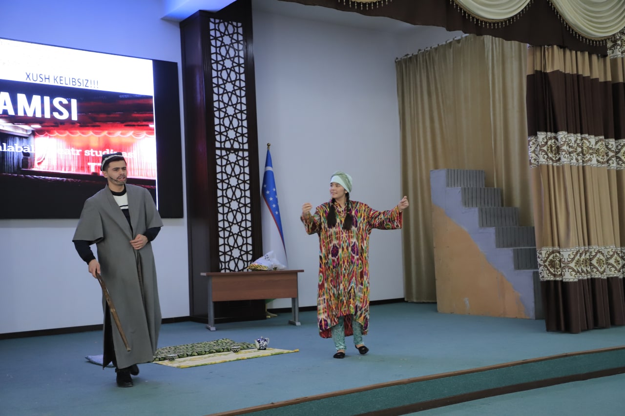 "Talabalar teatr studiyalari" tanlovi bo'lib o'tdi.