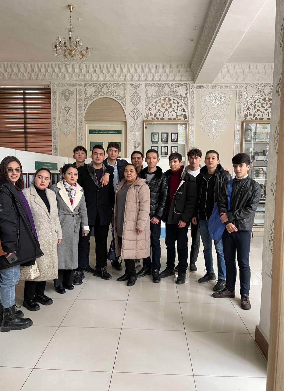 Iqtisodiyot fakulteti talabalari Oʻzbek tili va adabiyoti kafedrasi oʻqituvchilari hamrohligida Alisher Navoiy muzeyiga sayoh...
