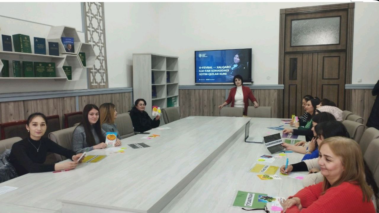 Institut psixologi D.To'xtamisheva tomonidan 11-fevral "Xalqaro ilm-fan sohasidagi xotin-qizlar kuni" ga bag&#...