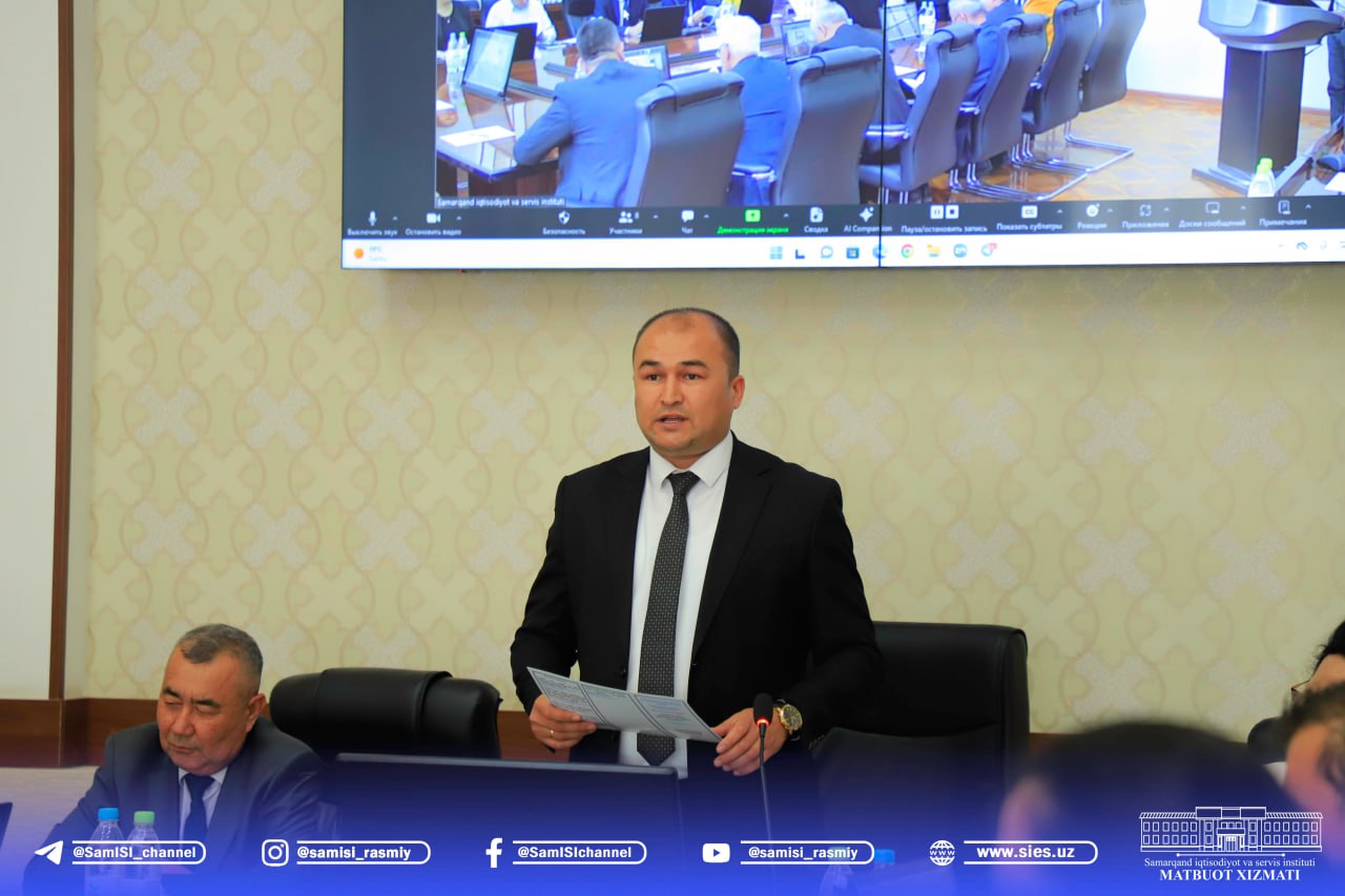 Samarqand iqtisodiyot va servis instituti real iqtisodiyot kafedrasi tomonidan "Global va milliy iqtisodiyotning asosiy...