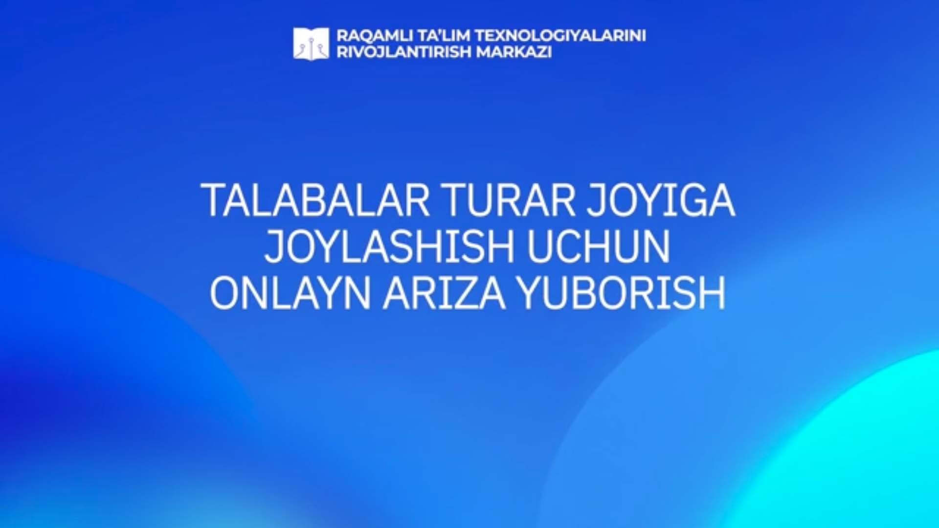 Talabalar turar joyi uchun ariza yuborish jarayonlari 1-avgustdan boshlandi!
