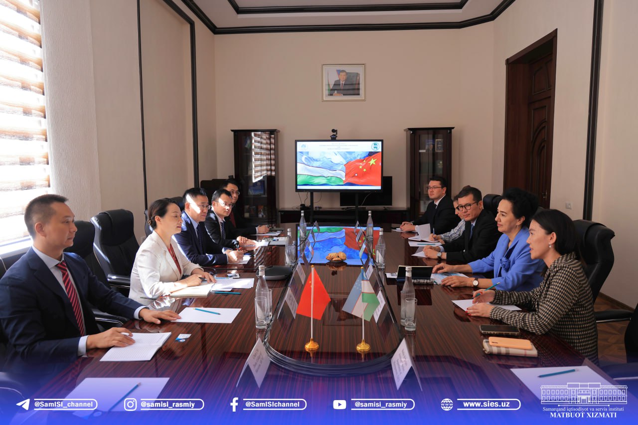 Xitoy Xalq Respublikasining Sichuan universiteti va Samarqand iqtisodiyot va servis institutining hamkorlik uchrashuvi bo...