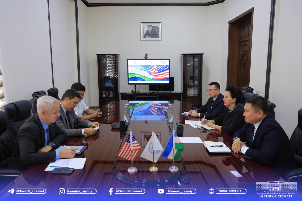 Webster universiteti vakillari bilan hamkorlikni kengaytirish masalalari muhokama qilindi