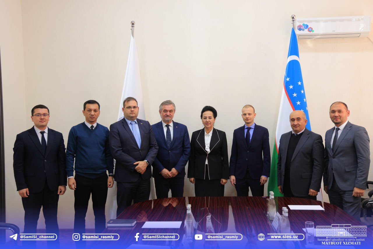 Slovakiya delegatsiyasi Samarqand iqtisodiyot va servis institutida