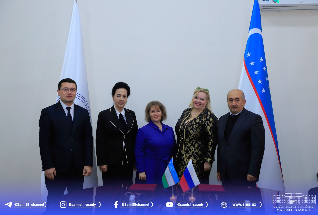 Samarqand iqtisodiyot va servis institutiga Sankt-Peterburg delegatsiyasi tashrif buyurdi
