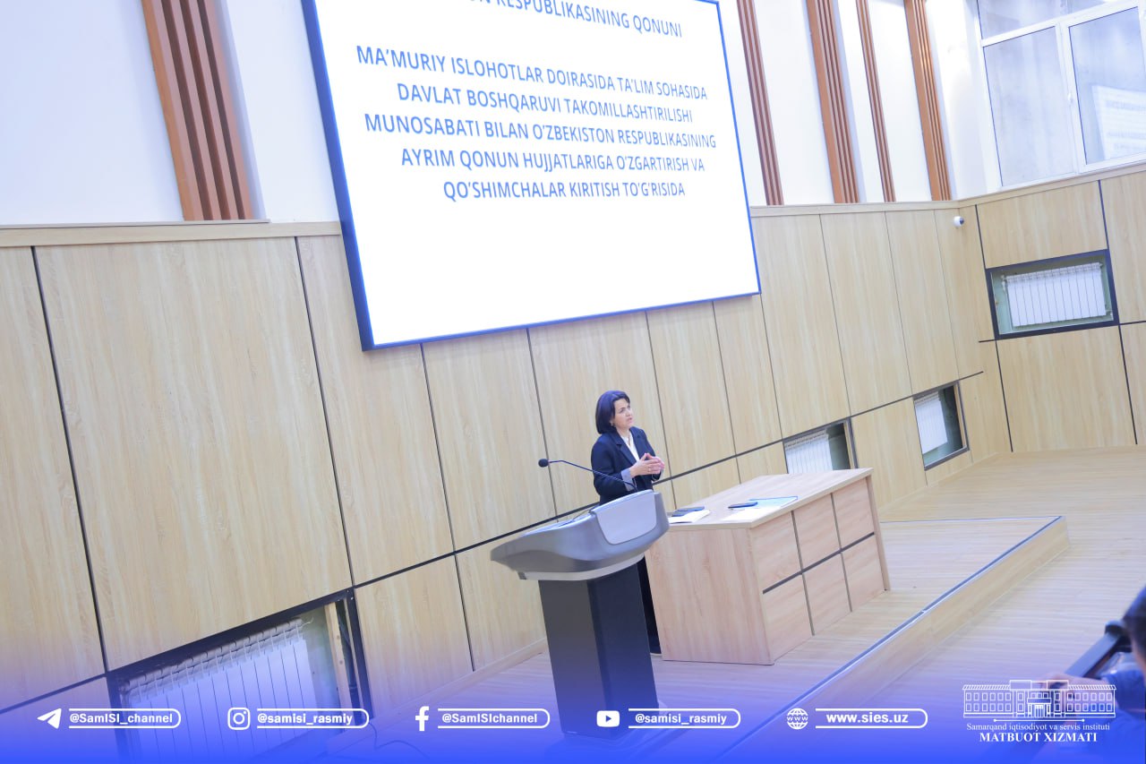 Samarqand iqtisodiyot va servis institutida huquqiy targʼibot tadbirlari boʼlib oʼtmoqda
