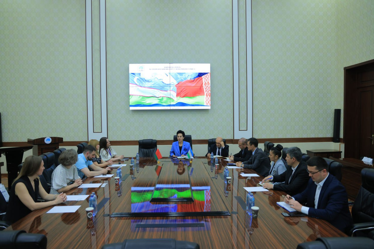 Samarqand iqtisodiyot va servis institutida Belarus delegatsiyasi bilan uchrashuv tashkil etildi
