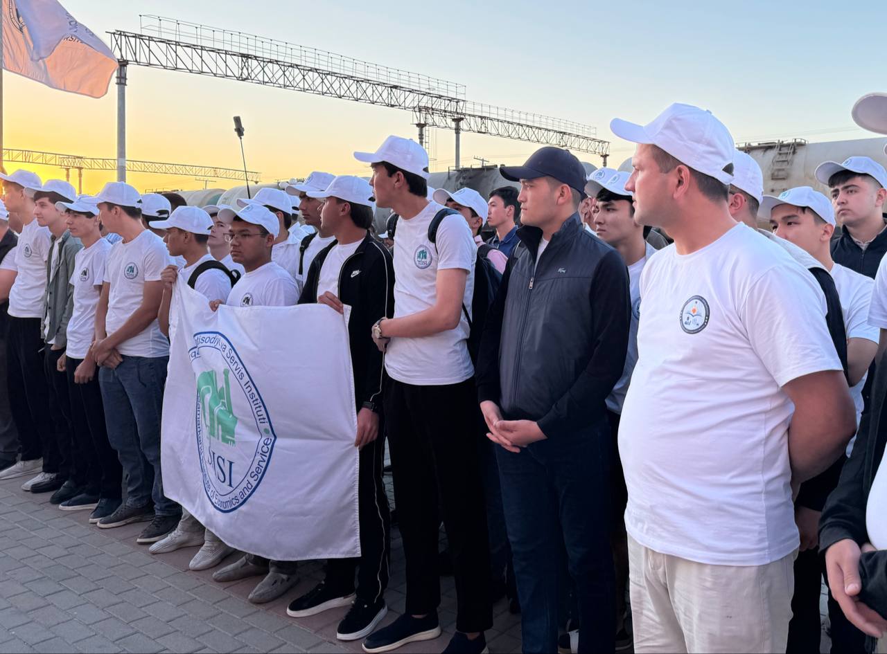 Samarqand iqtisodiyot va servis instituti "Orol dengiziga poyezd" ekologik aksiyasida ishtirok etmoqda