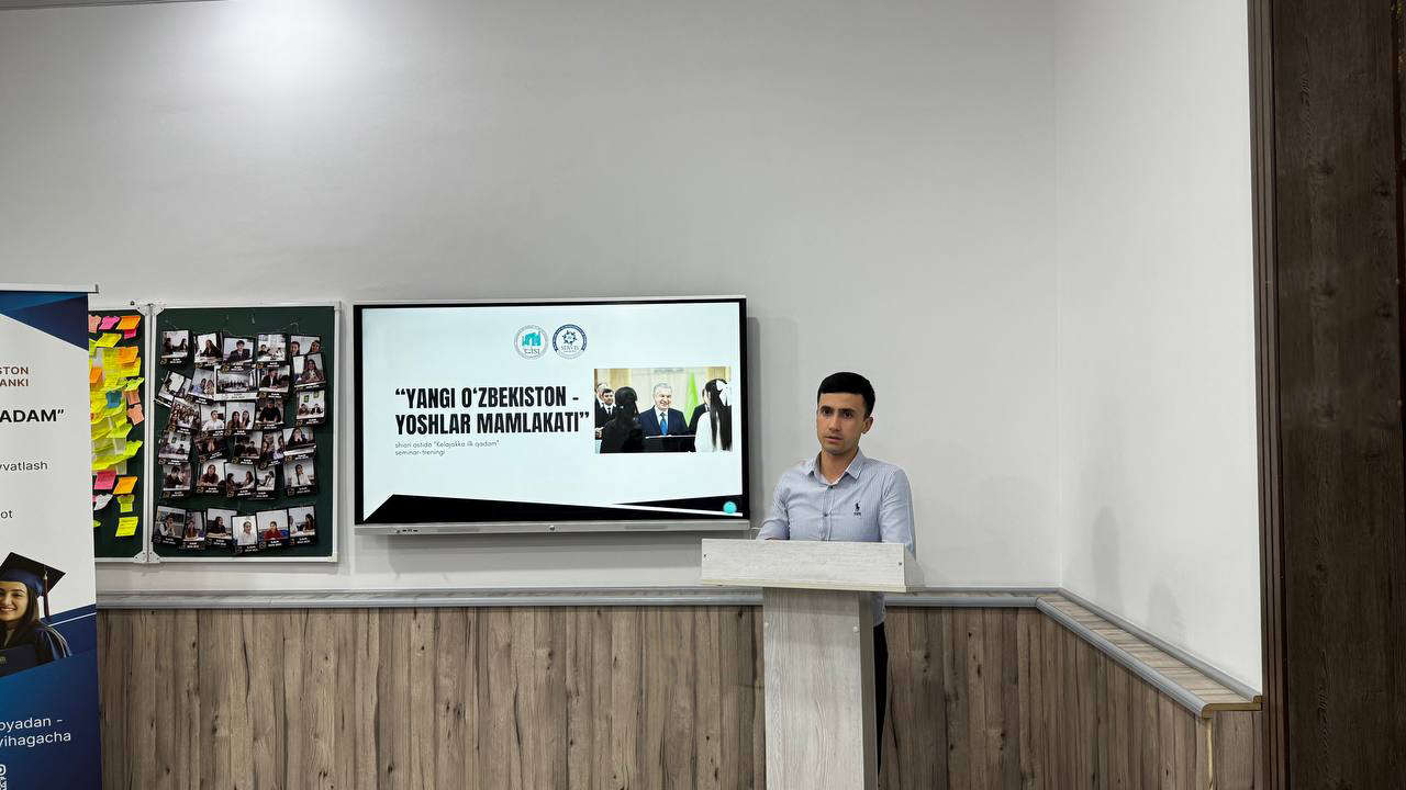 "Dolzarb 90 kun" loyihasi doirasida seminar-trening tashkil etildi