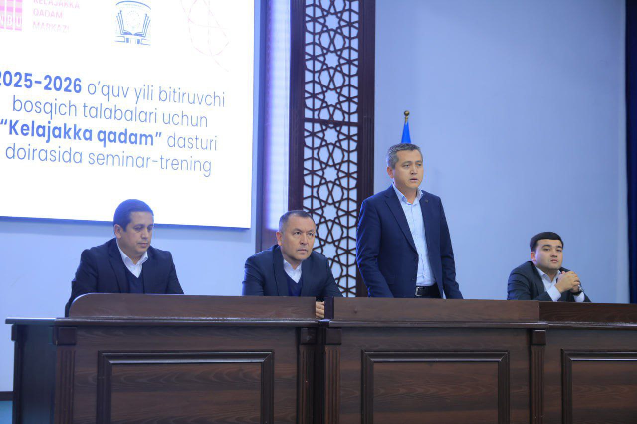 “Kelajakka qadam” dasturi doirasida bitiruvchi yoshlar bilan uchrashuv va seminarlar davom etmoqda