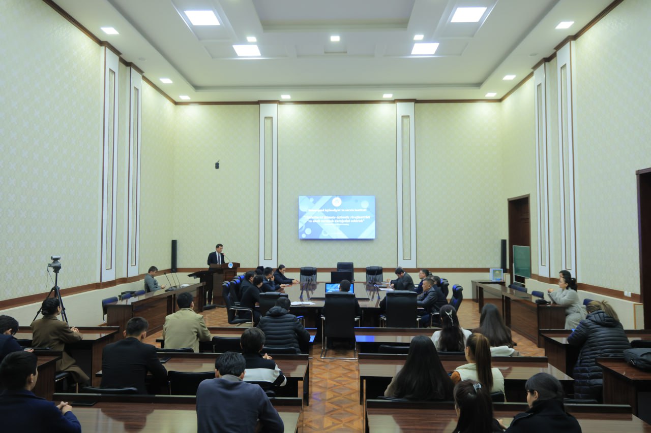 Samarqand iqtisodiyot va servis institutida “Hududlarni ijtimoiy-iqtisodiy rivojlantirish va aholi turmush darajasini oshiris...