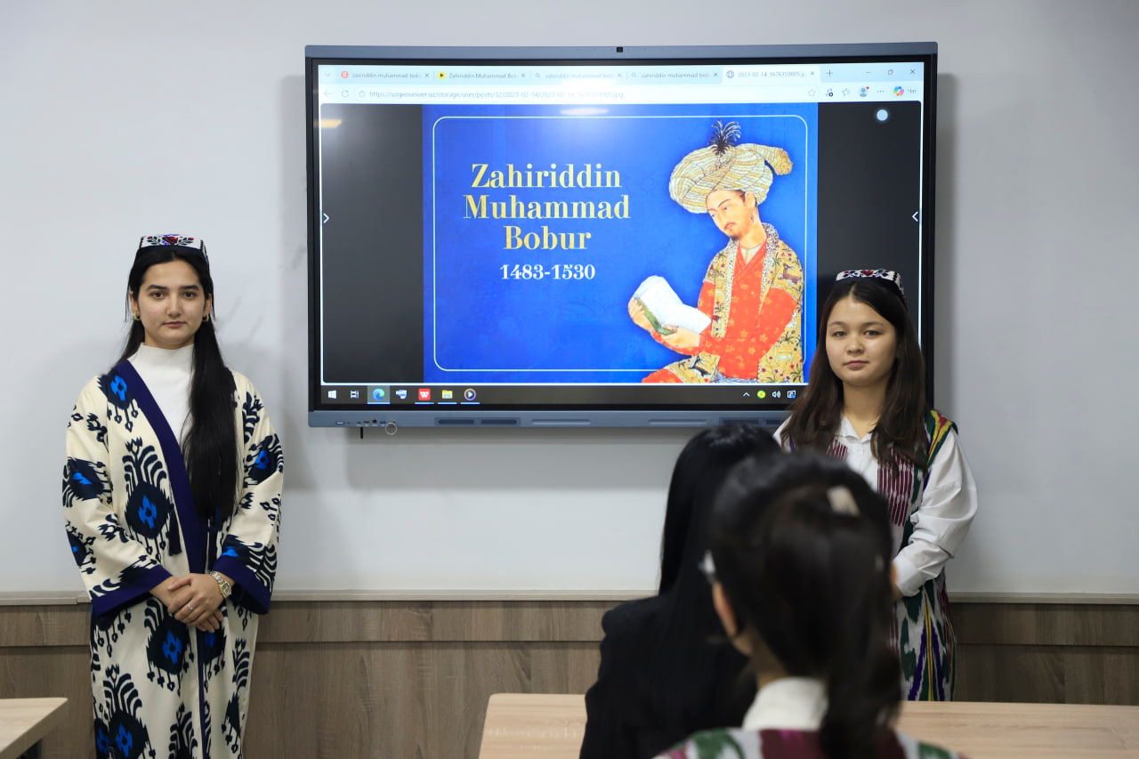 O'zbek tili va adabiyoti kafedrasi tashabbusi bilan "Sarkarda va shoir: Bobur siymosi” nomli ma'naviy-ma'...