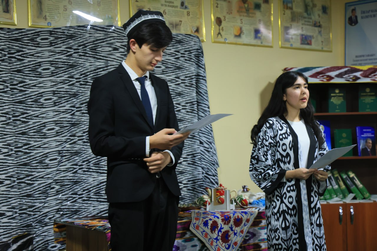 Talabalar turar joyida “Bobur kabi seving vatanni” nomli ma’naviy-ma’rifiy tadbir tashkil etildi