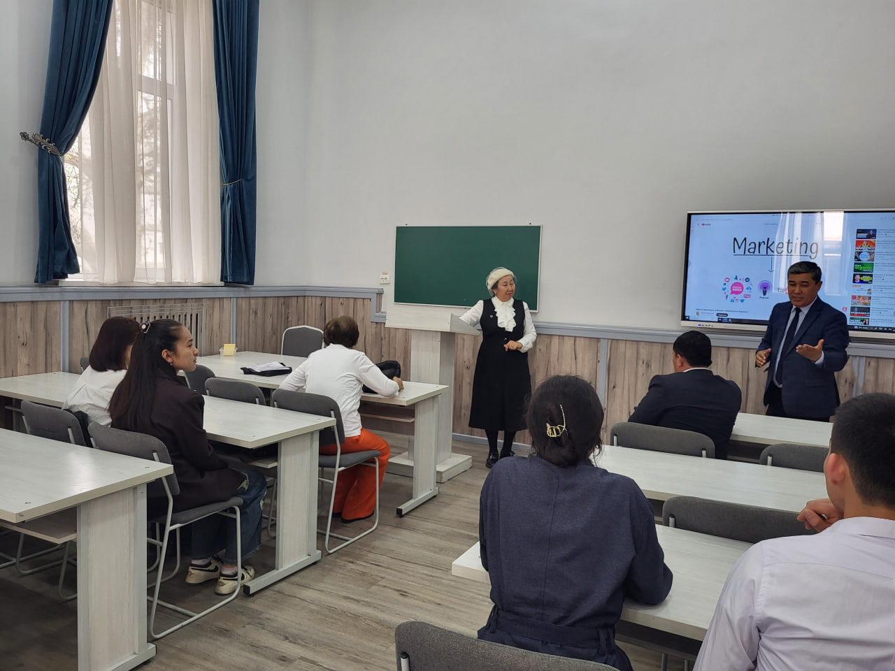 Samarqand iqtisodiyot va servis institutida Qozog‘istonlik professor-o‘qituvchilar ishtirokida davra suhbatlari tashkil etild...